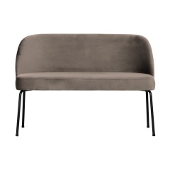 DINING BENCH LIN VELVET TAUPE 